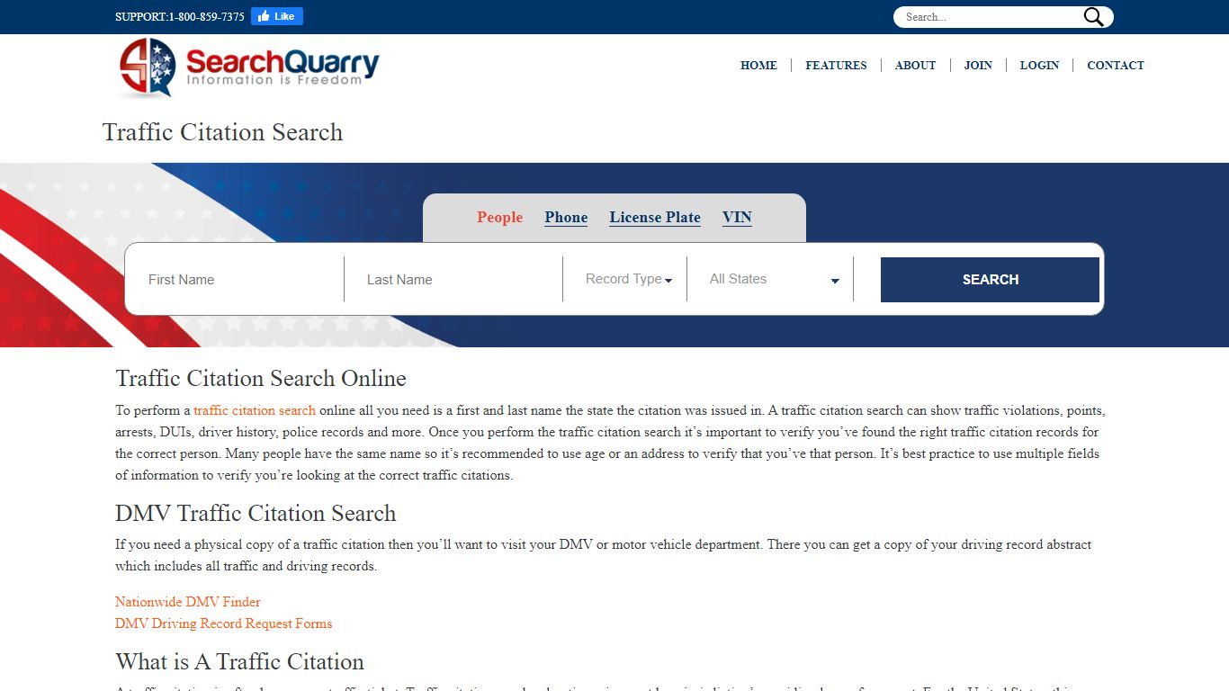 Free Traffic Citation Search - SearchQuarry.com
